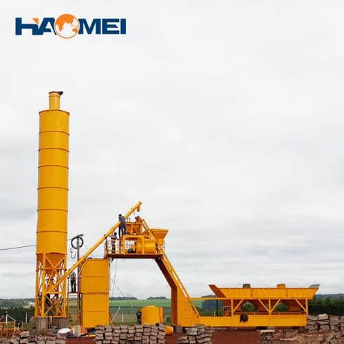 hzs50 stationary concrete batching plant in stock