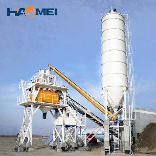 hzs60 stationary concrete batching plant manufacturer