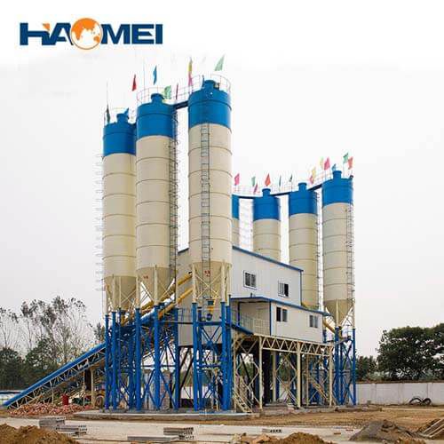hzs180 stationary concrete batching plant price