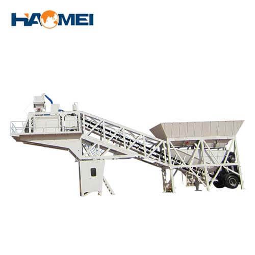 YHZS35 mobile concrete batching plant for sale