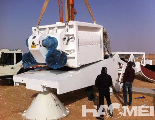 YHZS60 Mobile Concrete Batching Plant Was Shipped To Saudi Arabia