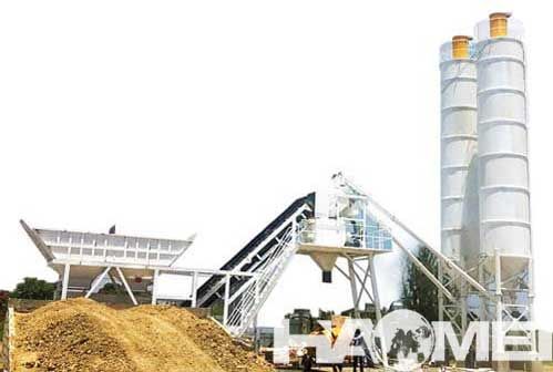 HZS75 Concrete Batching Plant Installed in Philippines