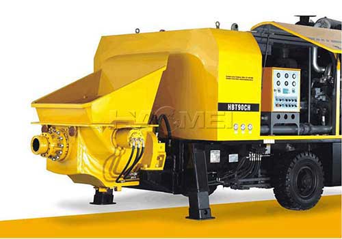 Lorry mounted concrete pump mini pump machine