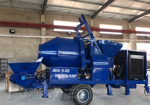 Line pump 3.5 cubic foot cement mixer